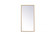 Metal frame rectangle mirror 14x28 inch in brass (758|MR41428BR)