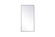 Metal frame rectangle mirror 14x28 inch in silver (758|MR41428S)