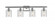 Cobbleskill - 4 Light - 35 inch - Brushed Satin Nickel - Bath Vanity Light (3442|516-4W-SN-G112)