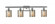 Cobbleskill - 4 Light - 35 inch - Brushed Satin Nickel - Bath Vanity Light (3442|516-4W-SN-G116)