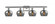 Fenton - 4 Light - 37 inch - Brushed Satin Nickel - Bath Vanity Light (3442|516-4W-SN-G93)