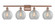 Athens - 4 Light - 38 inch - Antique Copper - Bath Vanity Light (3442|516-4W-AC-G125-LED)