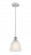 Castile - 1 Light - 6 inch - White Polished Chrome - Cord hung - Mini Pendant (3442|516-1P-WPC-G381-LED)