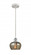 Fenton - 1 Light - 7 inch - White Polished Chrome - Cord hung - Mini Pendant (3442|516-1P-WPC-G96-LED)