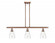 Ellery - 3 Light - 36 inch - Antique Copper - Stem hung - Island Light (3442|516-3I-AC-G394-LED)