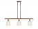 Brookfield - 3 Light - 36 inch - Antique Copper - Stem hung - Island Light (3442|516-3I-AC-G441-LED)