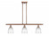 Brookfield - 3 Light - 36 inch - Antique Copper - Stem hung - Island Light (3442|516-3I-AC-G442-LED)