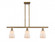 Ellery - 3 Light - 36 inch - Brushed Brass - Stem hung - Island Light (3442|516-3I-BB-G391-LED)