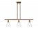 Ellery - 3 Light - 36 inch - Brushed Brass - Stem hung - Island Light (3442|516-3I-BB-G394-LED)