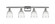 Brookfield - 4 Light - 36 inch - Polished Chrome - Bath Vanity Light (3442|516-4W-PC-G442-LED)