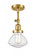Olean - 1 Light - 7 inch - Satin Gold - Adjustable Semi-Flush Mount (3442|201F-SG-G324)
