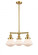 Olean - 3 Light - 19 inch - Satin Gold - Stem Hung - Chandelier (3442|207-SG-G321-LED)