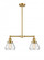 Fulton - 2 Light - 21 inch - Satin Gold - Stem Hung - Adjustable Island Light (3442|209-SG-G172-LED)