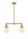Beacon - 2 Light - 23 inch - Satin Gold - Stem Hung - Adjustable Island Light (3442|209-SG-G201-6)