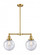 Beacon - 2 Light - 25 inch - Satin Gold - Stem Hung - Adjustable Island Light (3442|209-SG-G204-8)