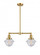Oxford - 2 Light - 24 inch - Satin Gold - Stem Hung - Adjustable Island Light (3442|209-SG-G534)