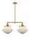 Oxford - 2 Light - 25 inch - Satin Gold - Stem Hung - Adjustable Island Light (3442|209-SG-G541)