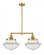 Oxford - 2 Light - 25 inch - Satin Gold - Stem Hung - Adjustable Island Light (3442|209-SG-G542)