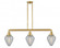 Geneseo - 3 Light - 38 inch - Satin Gold - Stem Hung - Island Light (3442|213-SG-G165)