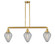Geneseo - 3 Light - 38 inch - Satin Gold - Stem Hung - Adjustable Island Light (3442|213-SG-G165-LED)