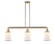 Canton - 3 Light - 39 inch - Satin Gold - Stem Hung - Adjustable Island Light (3442|213-SG-G181-LED)