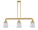 Canton - 3 Light - 39 inch - Satin Gold - Stem Hung - Adjustable Island Light (3442|213-SG-G182-LED)