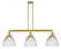 Seneca Falls - 3 Light - 39 inch - Satin Gold - Stem Hung - Adjustable Island Light (3442|213-SG-G222)