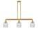 Colton - 3 Light - 38 inch - Satin Gold - Stem Hung - Adjustable Island Light (3442|213-SG-G302-LED)