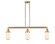Dover - 3 Light - 37 inch - Satin Gold - Stem Hung - Adjustable Island Light (3442|213-SG-G311)
