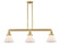 Cone - 3 Light - 40 inch - Satin Gold - Stem Hung - Adjustable Island Light (3442|213-SG-G41)