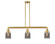 Bell - 3 Light - 38 inch - Satin Gold - Stem Hung - Adjustable Island Light (3442|213-SG-G53)