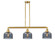 Bell - 3 Light - 41 inch - Satin Gold - Stem Hung - Adjustable Island Light (3442|213-SG-G73-LED)