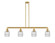 Colton - 4 Light - 50 inch - Satin Gold - Stem Hung - Adjustable Island Light (3442|214-SG-G302)
