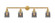 Bell - 4 Light - 42 inch - Satin Gold - Adjustable Bath Vanity Light (3442|215-SG-G53)
