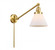 Cone - 1 Light - 8 inch - Satin Gold -Adjustable Swing Arm (3442|237-SG-G41)