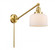 Bell - 1 Light - 8 inch - Satin Gold -Adjustable Swing Arm (3442|237-SG-G71)