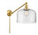 Bell - 1 Light - 12 inch - Satin Gold -Adjustable Swing Arm (3442|237-SG-G72-L)