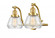 Fulton - 2 Light - 18 inch - Satin Gold - Adjustable Bath Vanity Light (3442|515-2W-SG-G172-LED)