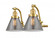 Cone - 2 Light - 18 inch - Satin Gold - Adjustable Bath Vanity Light (3442|515-2W-SG-G43)