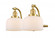 Bell - 2 Light - 18 inch - Satin Gold - Adjustable Bath Vanity Light (3442|515-2W-SG-G71)