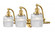 Colton - 3 Light - 27 inch - Satin Gold - Adjustable Bath Vanity Light (3442|515-3W-SG-G302)