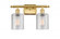 Cobbleskill - 2 Light - 15 inch - Satin Gold - Bath Vanity Light (3442|516-2W-SG-G112-LED)