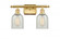 Caledonia - 2 Light - 15 inch - Satin Gold - Bath Vanity Light (3442|516-2W-SG-G2511-LED)