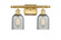 Caledonia - 2 Light - 15 inch - Satin Gold - Bath Vanity Light (3442|516-2W-SG-G257-LED)