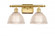 Arietta - 2 Light - 18 inch - Satin Gold - Bath Vanity Light (3442|516-2W-SG-G422-LED)