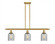 Caledonia - 3 Light - 36 inch - Satin Gold - Stem hung - Island Light (3442|516-3I-SG-G257)