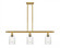 Hadley - 3 Light - 36 inch - Satin Gold - Stem hung - Island Light (3442|516-3I-SG-G342-LED)