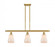 Ellery - 3 Light - 36 inch - Satin Gold - Stem hung - Island Light (3442|516-3I-SG-G391)