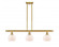 Fenton - 3 Light - 36 inch - Satin Gold - Stem hung - Island Light (3442|516-3I-SG-G91)