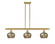 Fenton - 3 Light - 36 inch - Satin Gold - Stem hung - Island Light (3442|516-3I-SG-G96-LED)